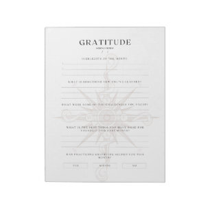Monthly Gratitude Highlights & Preview Notepad
