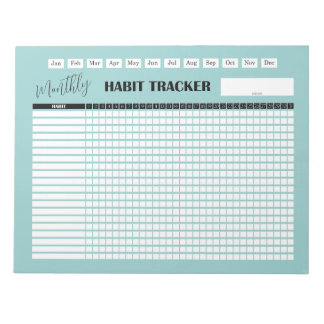 Monthly Habit Tracker  Notepad