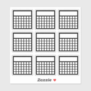 Monthly Habit Tracker Sticker