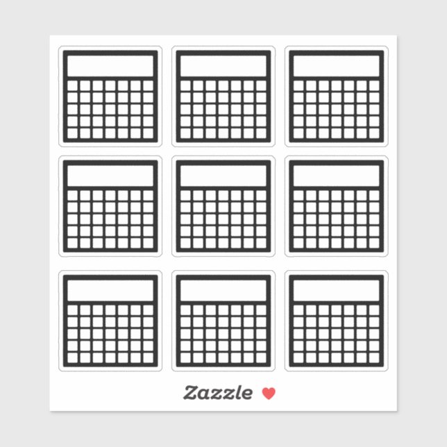 Monthly Habit Tracker Sticker (Sheet)