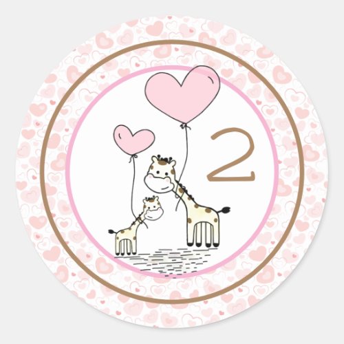 Monthly Infant Milestone Classic Round Sticker