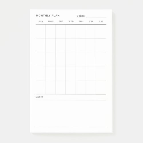 Monthly Life Planner Post-it Notes