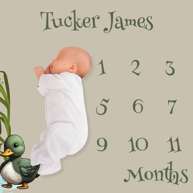 Monthly Milestone Duck Baby Blanket (Creator Uploaded)
