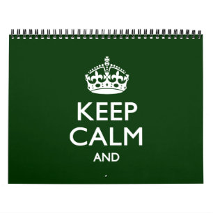 Monthly Personalized KEEP CALM 2025 Your Text Calendar