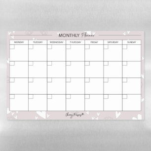 Monthly Planner - Dry Wipe Fridge Sheet