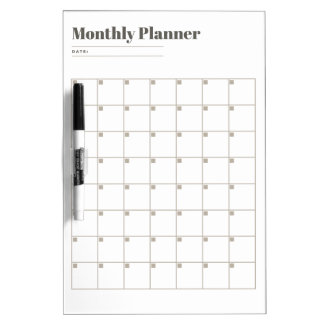 Monthly Planner Home and Office Organization Dry Erase Board