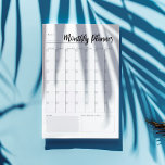 Monthly Planner Notepad<br><div class="desc">Just fill in the month details at the start of each month of this Perpetual monthly calendar.</div>