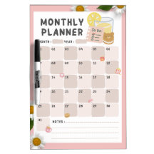 Monthly planners