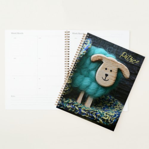 Monthly Sheep Knitting Logbook Calendar Notebook