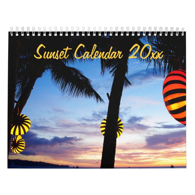 Monthly Sunset Beach Calendar (Cover)