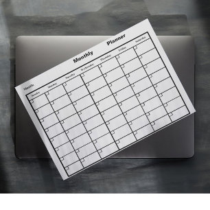 Monthly Weekly Planner Magnetic Dry Erase Sheet