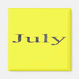 Months of the Year - July Magnet