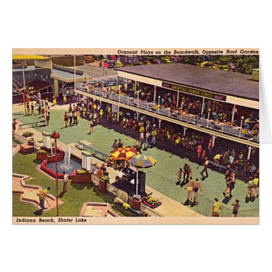 Monticello Indiana Lake Shafer 1950 Amusement Park (Front Horizontal)