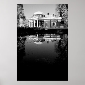 Monticello on Water Poster