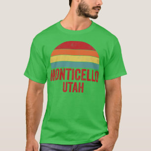 Monticello Utah Vintage 70s 80s Distressed Retro T T-Shirt