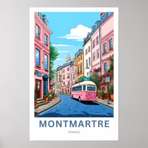 Montmantre France Travel Print