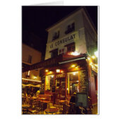 Montmartre Cafe, Paris at night (Front)