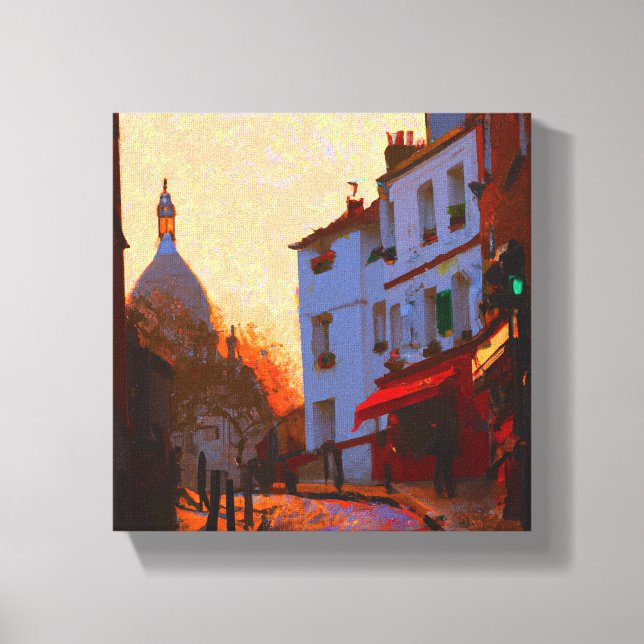 Montmartre Early Morning Light Canvas Print (Front)