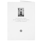 Montmartre Iron Door Card (Back)