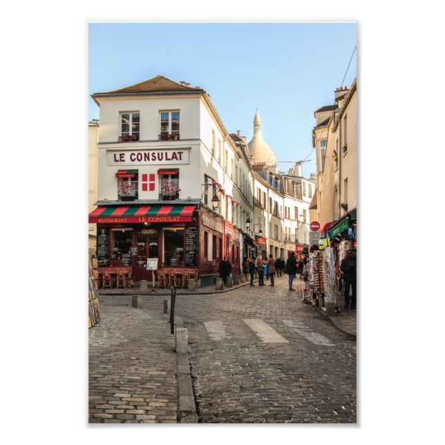 Montmartre Le Consulat Paris Cafe - Photo Print (Front)