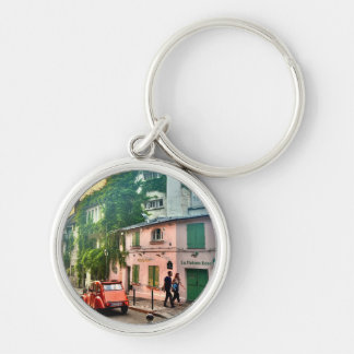 Montmartre, Paris, at sunset keychain
