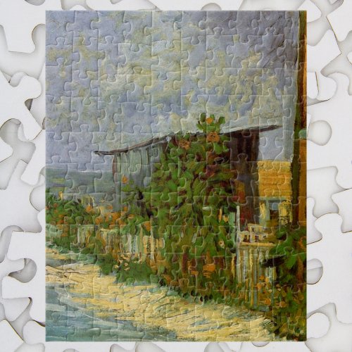 Montmartre Path and Sunflowers by Vincent van Gogh Jigsaw Puzzle