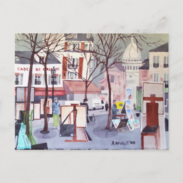 Montmartre postcard (Front)