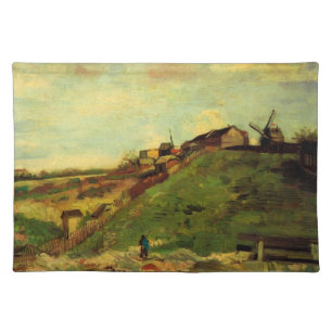 Montmartre: Quarry, the Mills by Vincent van Gogh Cloth Placemat