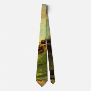 Montmartre: Quarry, the Mills by Vincent van Gogh Neck Tie