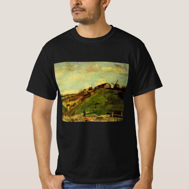 Montmartre: Quarry, the Mills by Vincent van Gogh T-Shirt (Front)