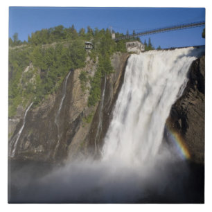 Montmorency Falls near Quebec City. Tile