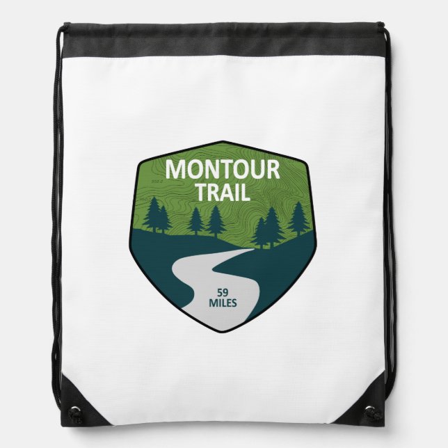 Montour Trail Drawstring Bag (Front)