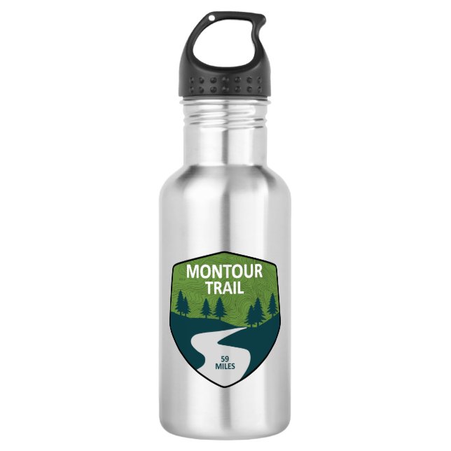Montour Trail Stainless Steel Water Bottle (Front)