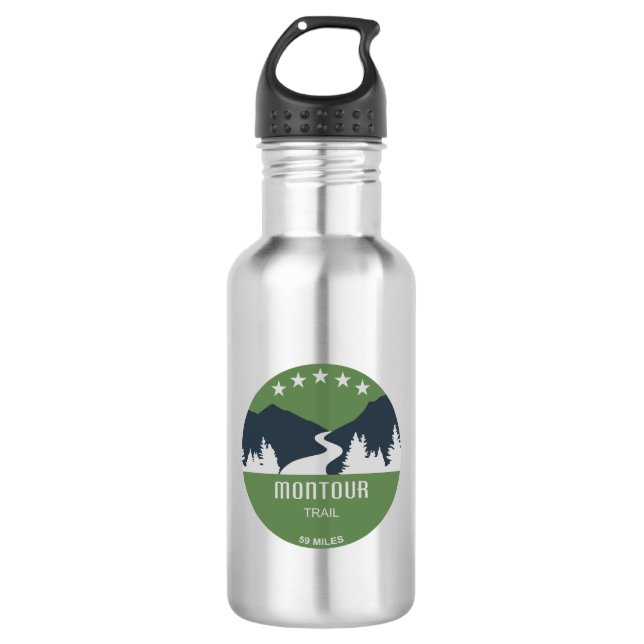 Montour Trail Stainless Steel Water Bottle (Front)