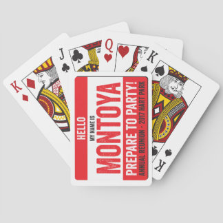 Montoya Reunion 2017 - Prepare to Party! Poker Cards