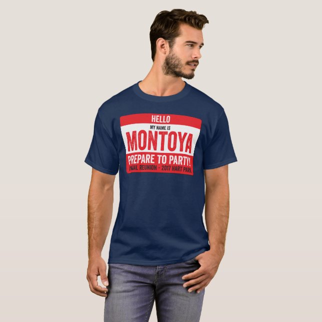 Montoya Reunion 2017 - Repare to Party! T-Shirt (Front Full)