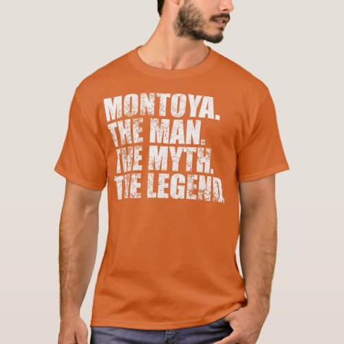 MontoyaMontoya Family name Montoya last Name Monto T_Shirt