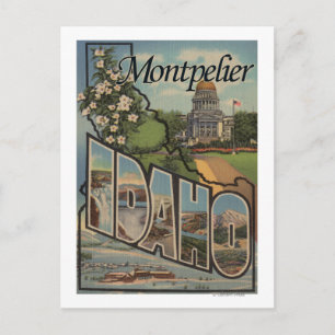 Montpelier, Idaho - Large Letter Scenes Postcard