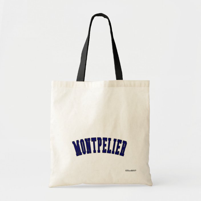 Montpelier in Vermont state flag color Canvas Bag