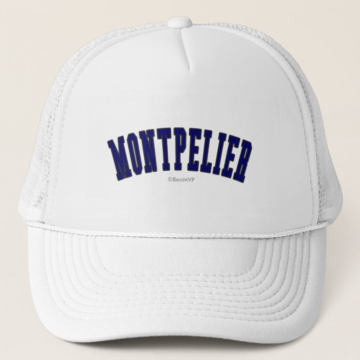 Montpelier in Vermont state flag color Trucker Hat