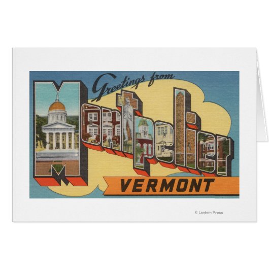 Montpelier, Vermont - Large Letter Scenes (Front Horizontal)