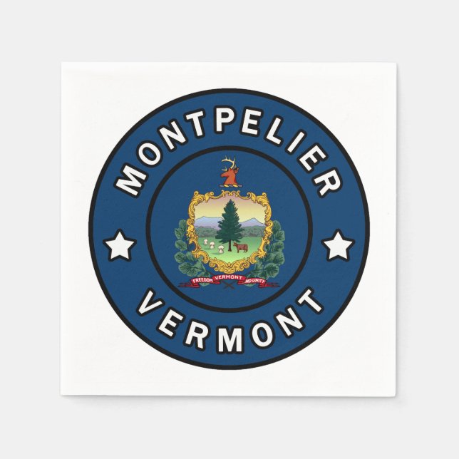 Montpelier Vermont Napkins (Front)