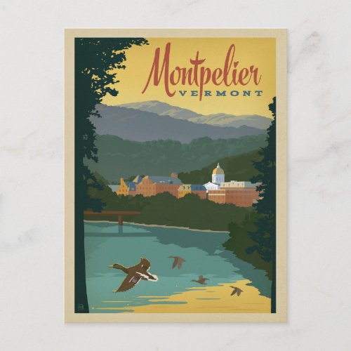 Montpelier VT Postcard