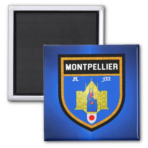 Montpellier Flag Magnet