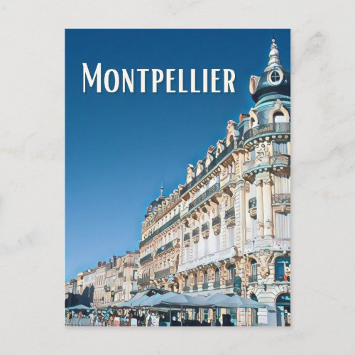 Montpellier Photo Vintage Postcard