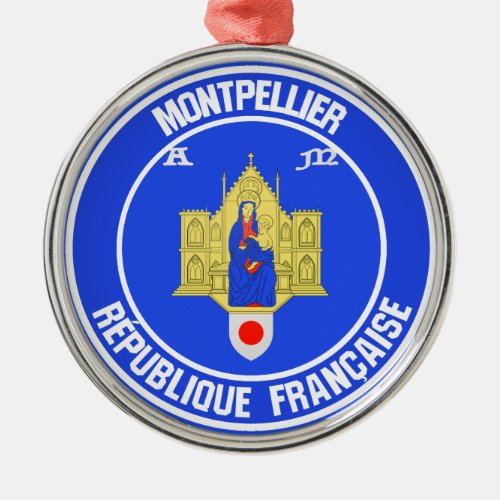 Montpellier Round Emblem Metal Ornament