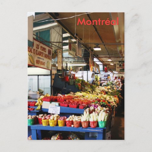 Montreal Atwater Market Postcard