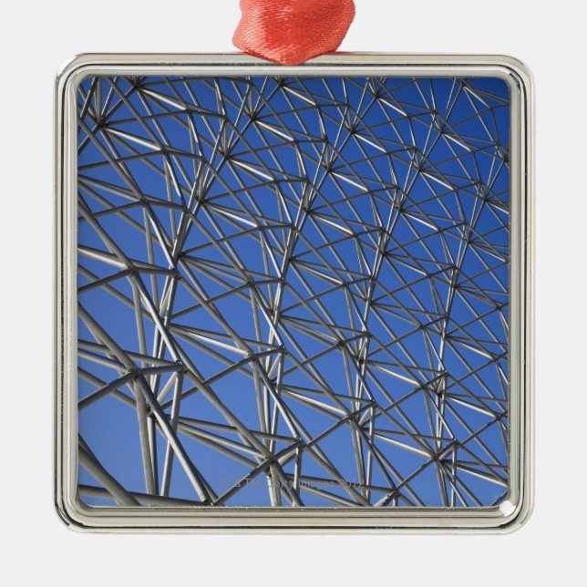 Montreal Biosphere Metal Ornament (Front)