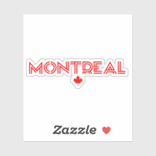 Montreal Canada ,canada,canada day,maple leaf,cana Sticker