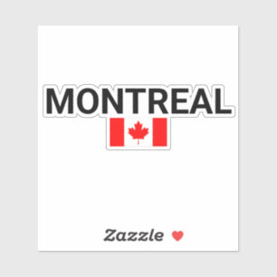 Montreal Canada Canadian Flag Light-Color,montreal Sticker